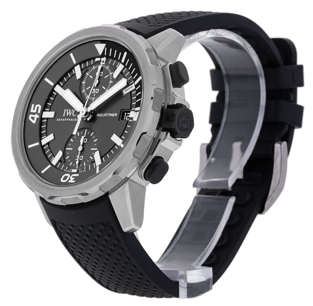 IWC Aquatimer IW379506 Slate Baton Dial Rubber Strap
